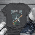Stone Cold Bass Tee 🐍 Medusa Bassist Shirt - Spooky Music Shirt
