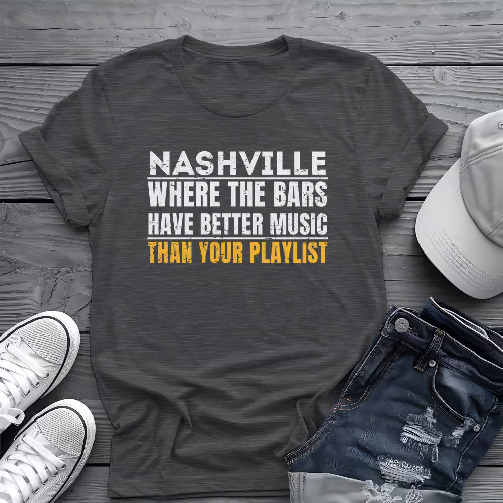 Nashville Live Music Tee 🎶 Funny Music City Shirt
