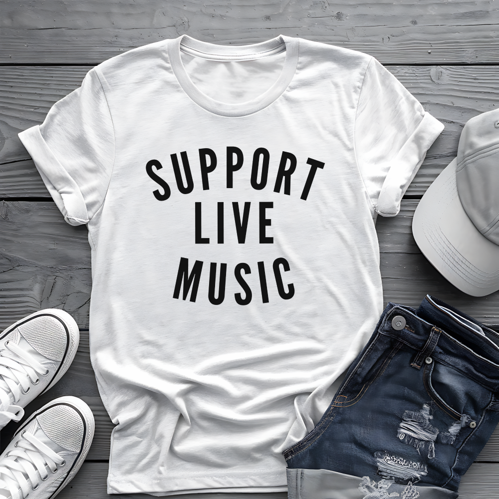 Support Live Music Tee 🎶 Concert Lover Shirt - Music Performer Shirt