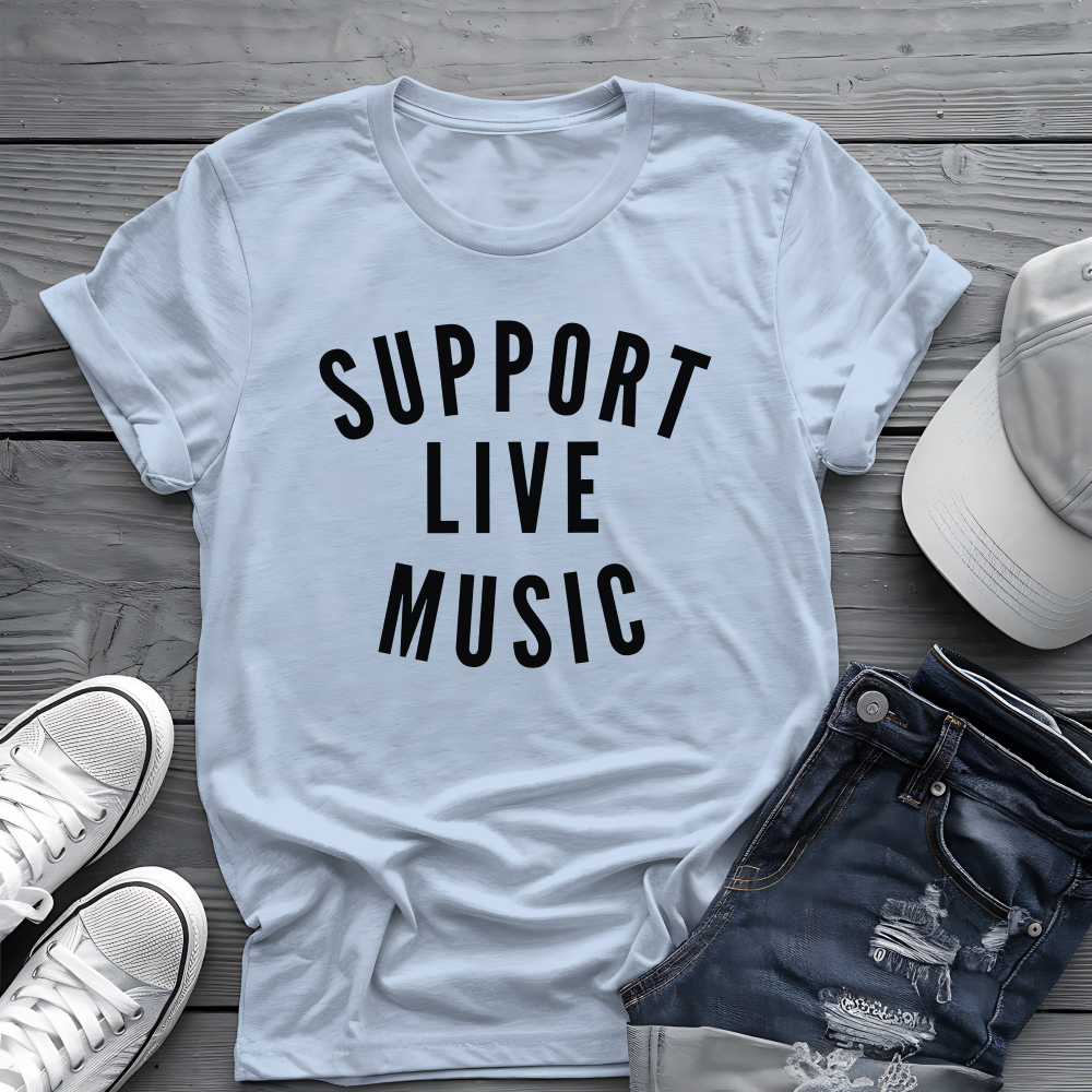 Support Live Music Tee 🎶 Concert Lover Shirt - Music Performer Shirt