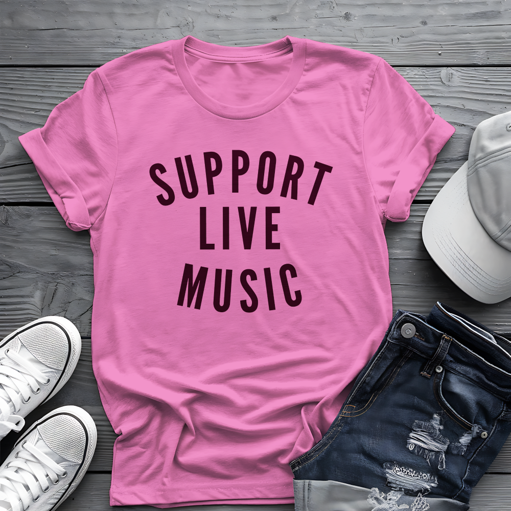 Support Live Music Tee 🎶 Concert Lover Shirt - Music Performer Shirt