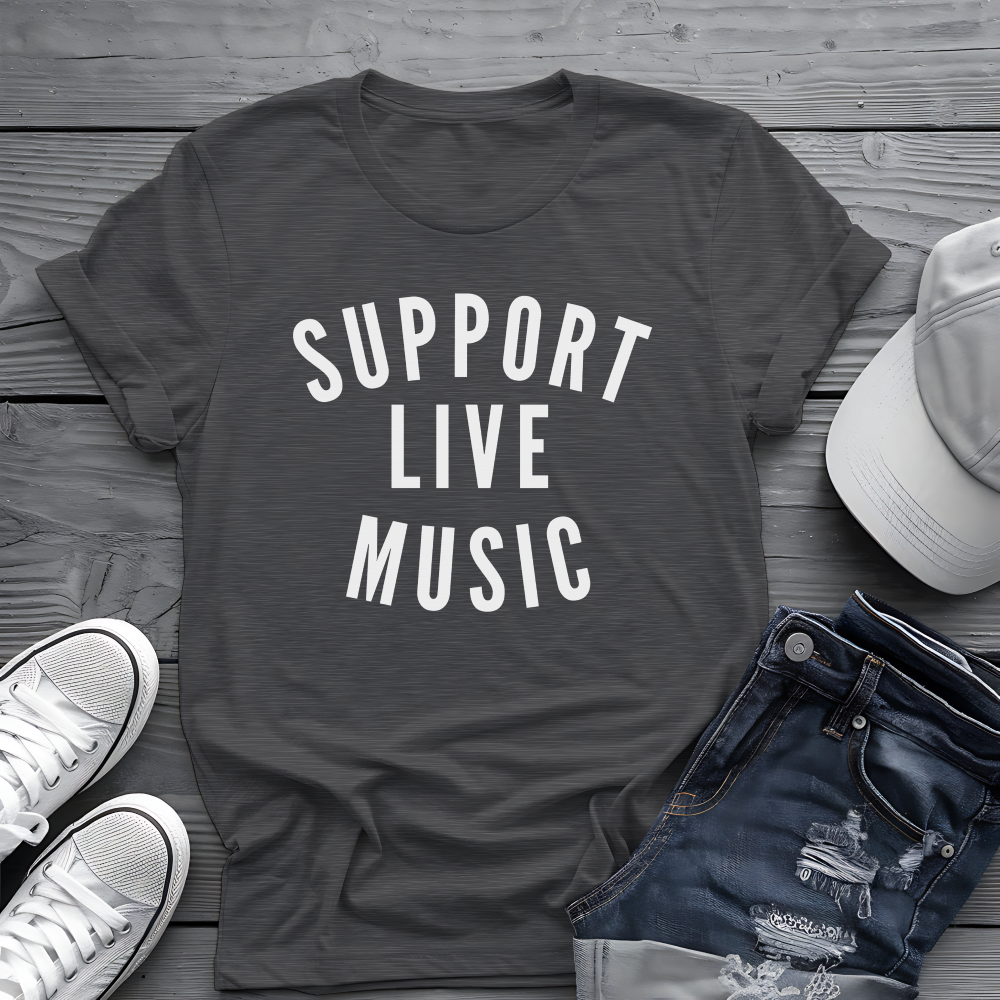 Support Live Music Tee 🎶 Concert Lover Shirt - Music Performer Shirt