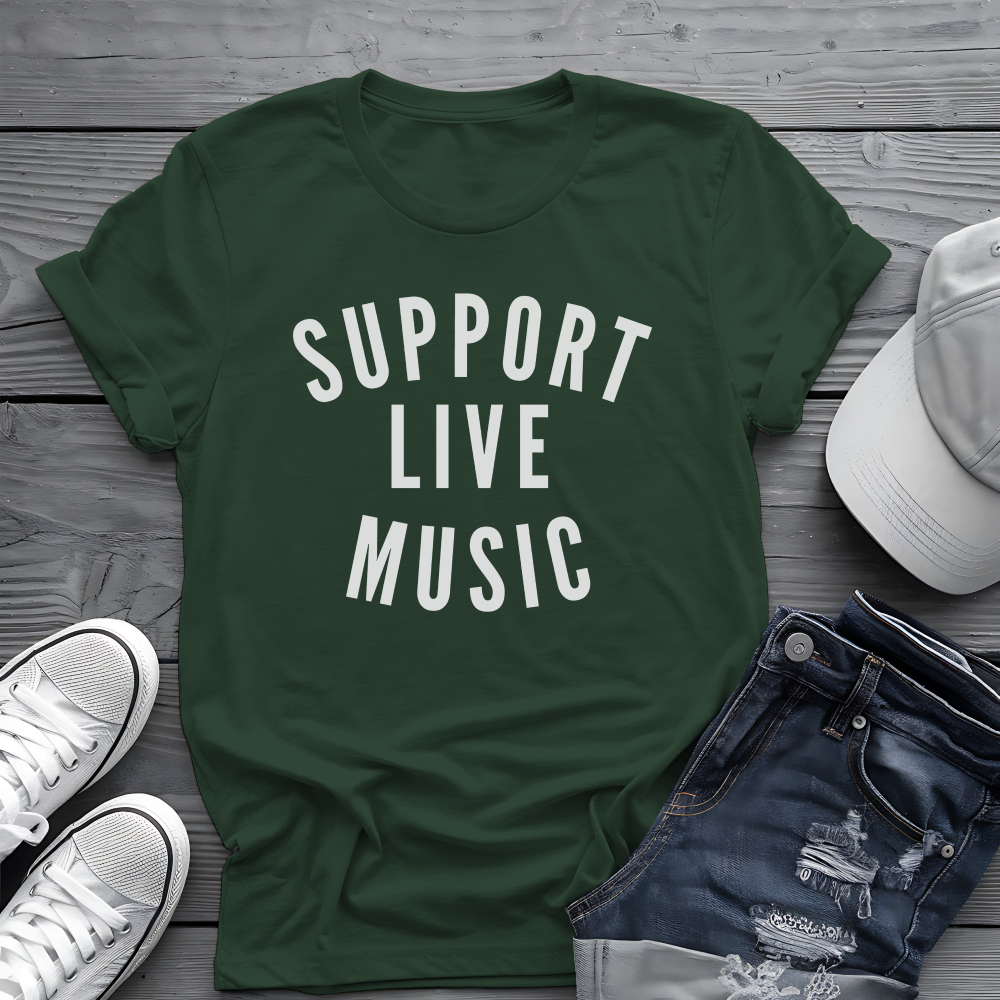 Support Live Music Tee 🎶 Concert Lover Shirt - Music Performer Shirt