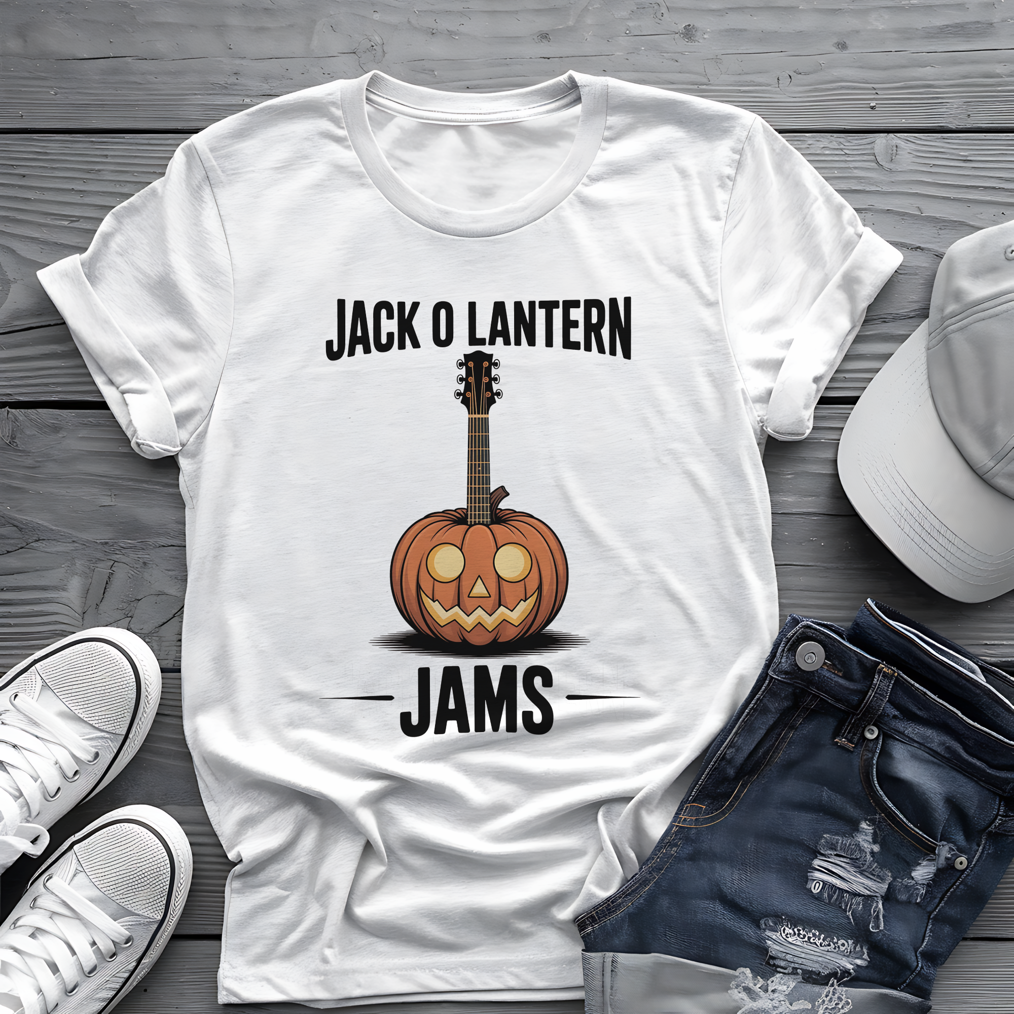Jac O Lantern Jams Tee 🎃🎸  Spooky Halloween Pumpkin Shirt