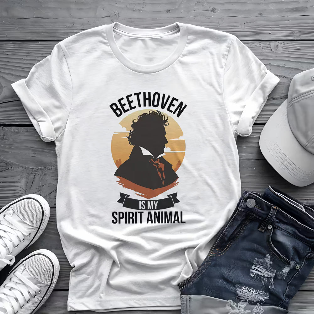 Beethoven Spirit Animal Tee 🎶 Funny Classical Music Shirt