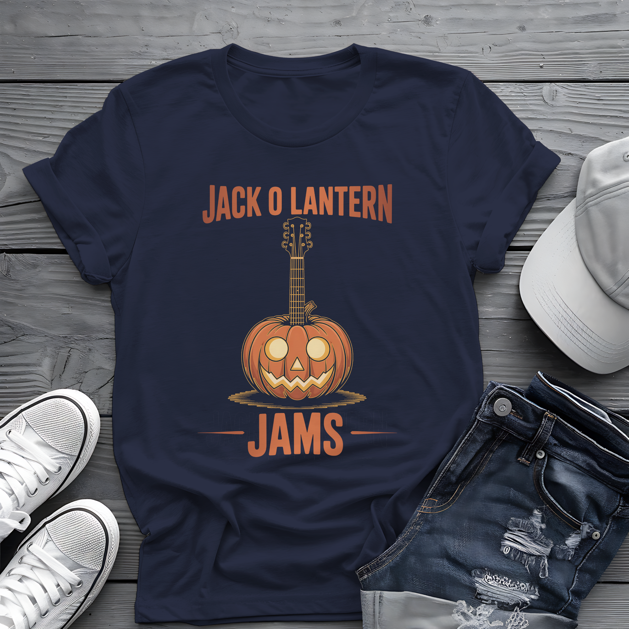 Jac O Lantern Jams Tee 🎃🎸  Spooky Halloween Pumpkin Shirt
