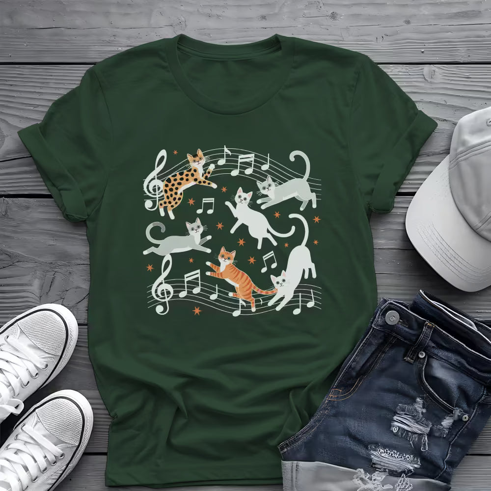 Musical Cats Tee 🎶 Meowsical Funny Cat Lover Shirt