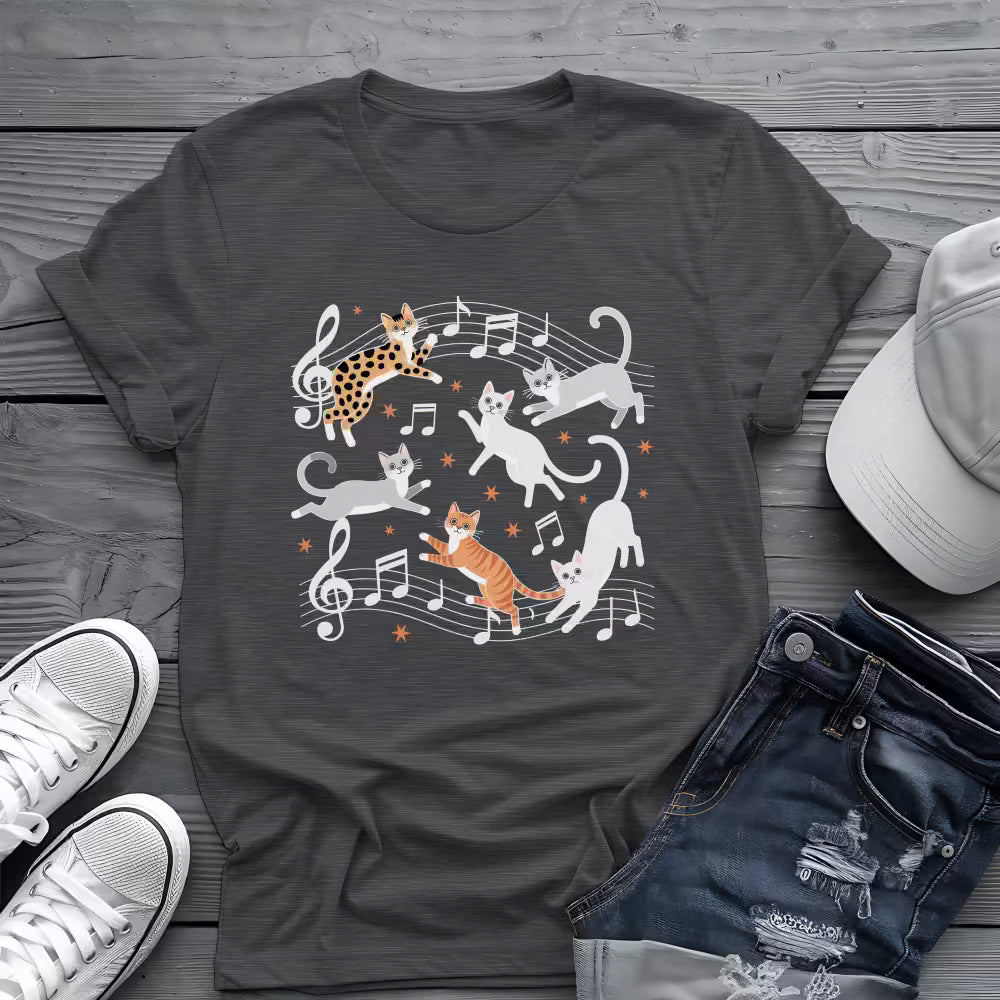 Musical Cats Tee 🎶 Meowsical Funny Cat Lover Shirt