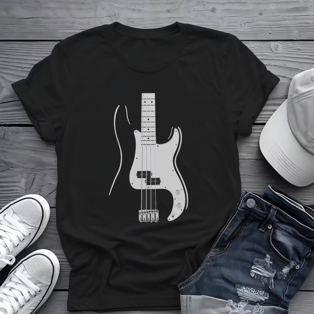 Minimalist Bass Tee 🎸 Clean Music Shirt - Bass Player Shirt