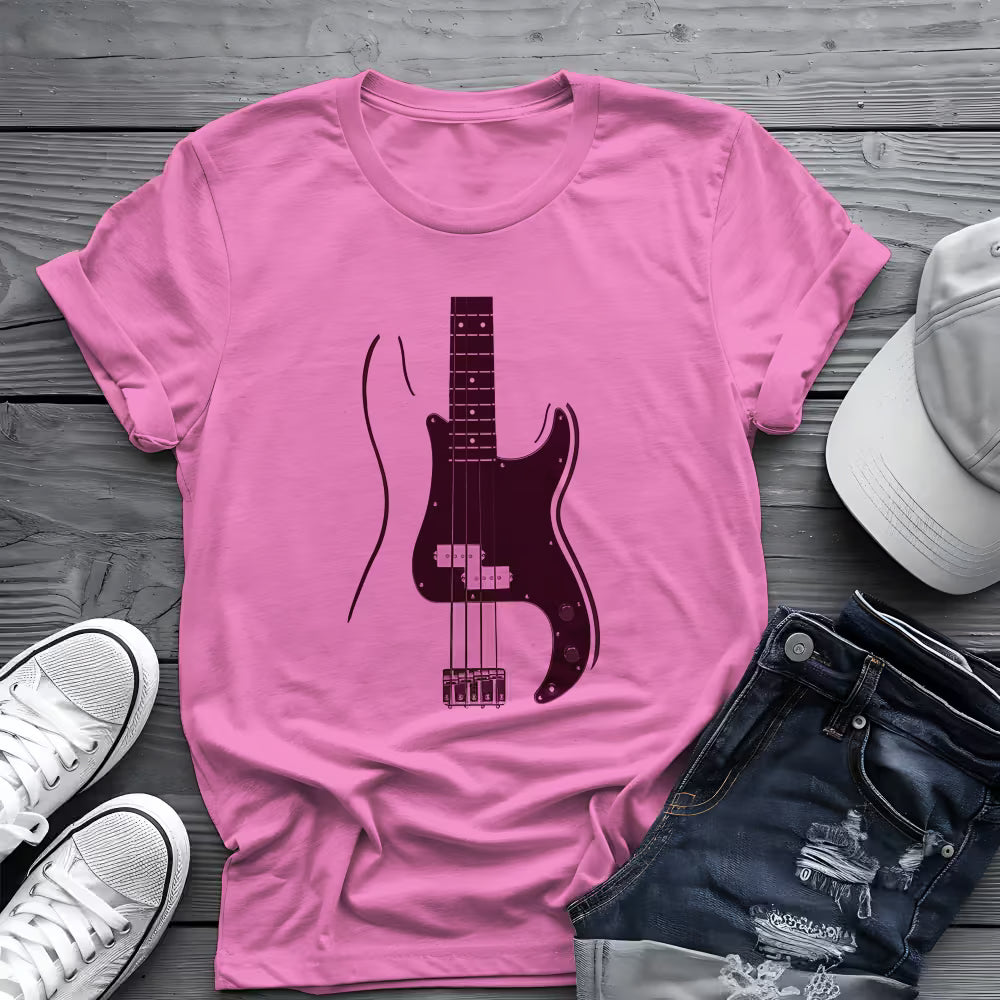 Minimalist Bass Tee 🎸 Clean Music Shirt - Bass Player Shirt