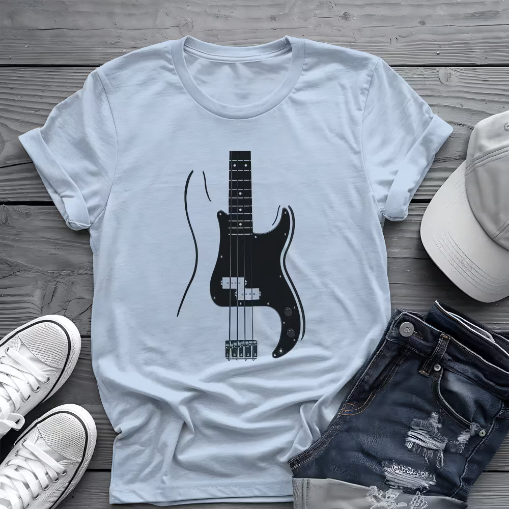 Minimalist Bass Tee 🎸 Clean Music Shirt - Bass Player Shirt