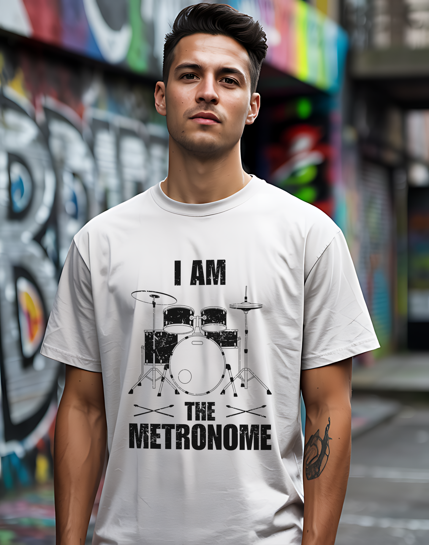 I Am The Metronome Drummer Tee 🥁 Funny Drum Shirt