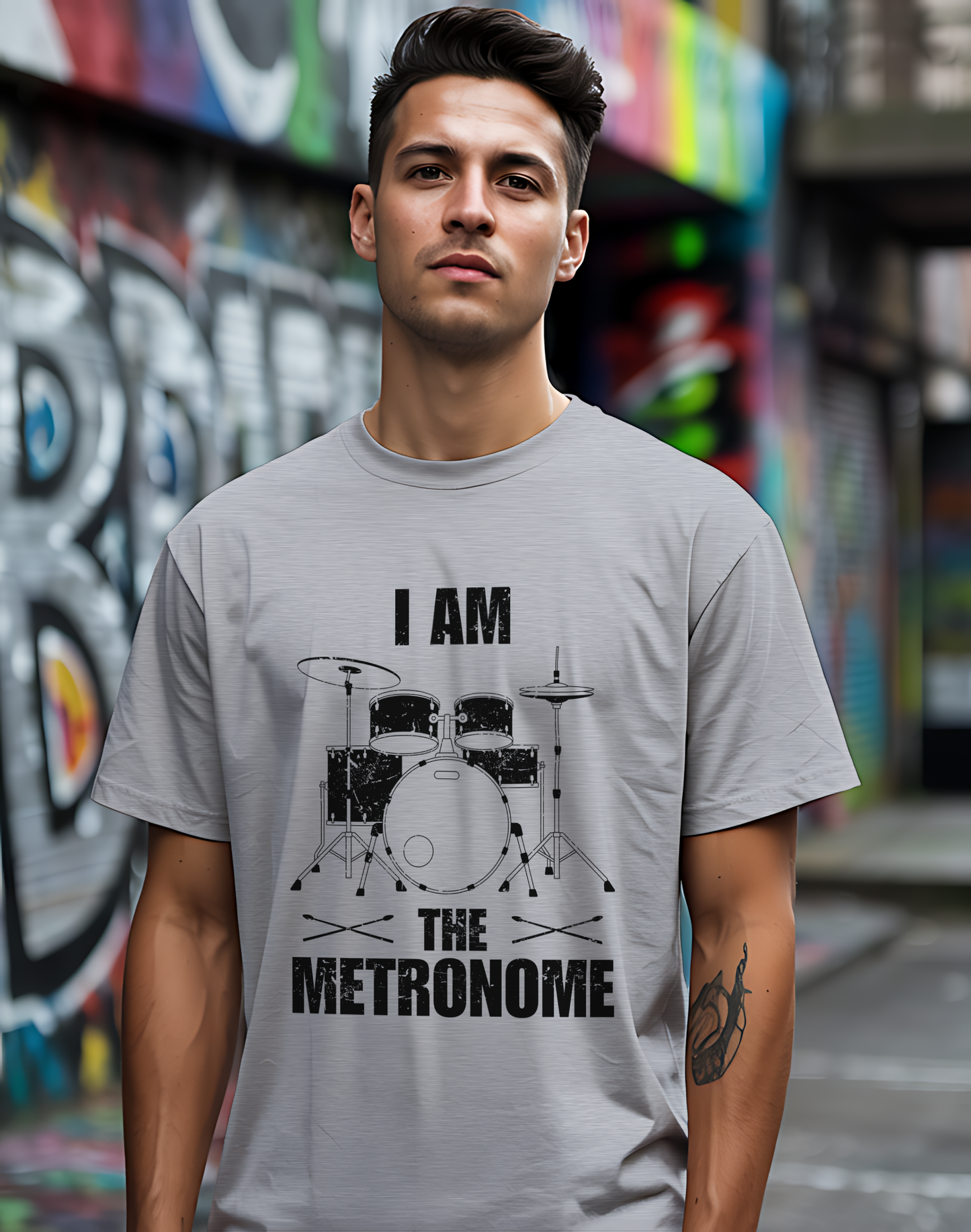I Am The Metronome Drummer Tee 🥁 Funny Drum Shirt