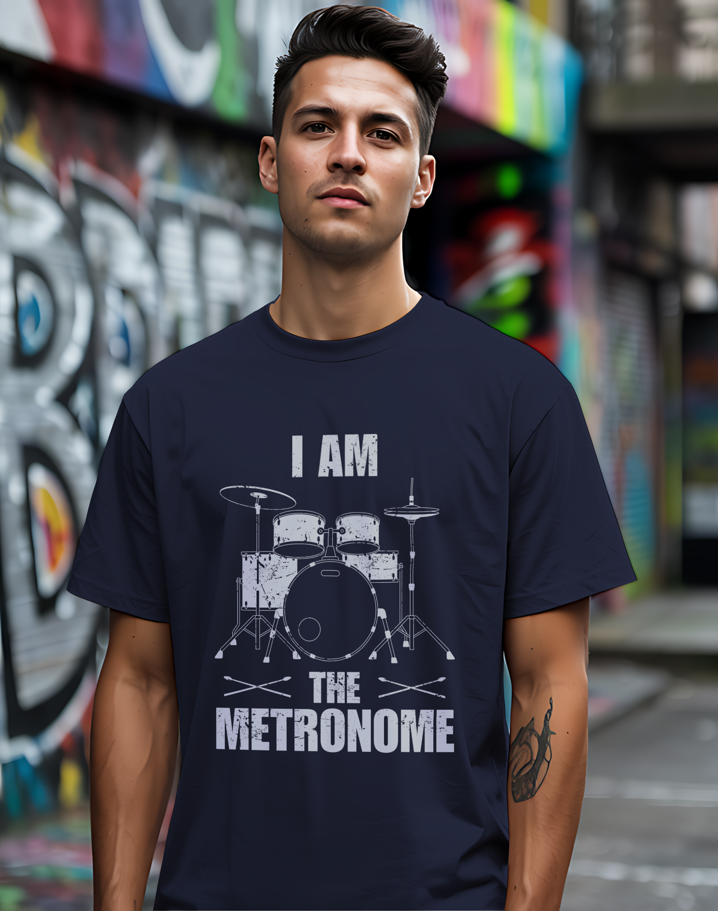 I Am The Metronome Drummer Tee 🥁 Funny Drum Shirt