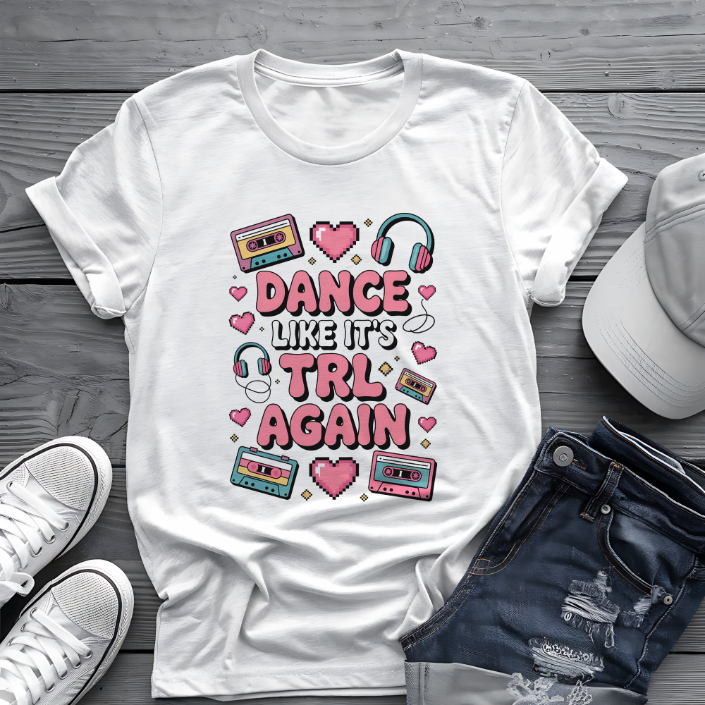 TRL Dance Tee 🕺 90s Music Nostalgia Shirt - Retro Pop