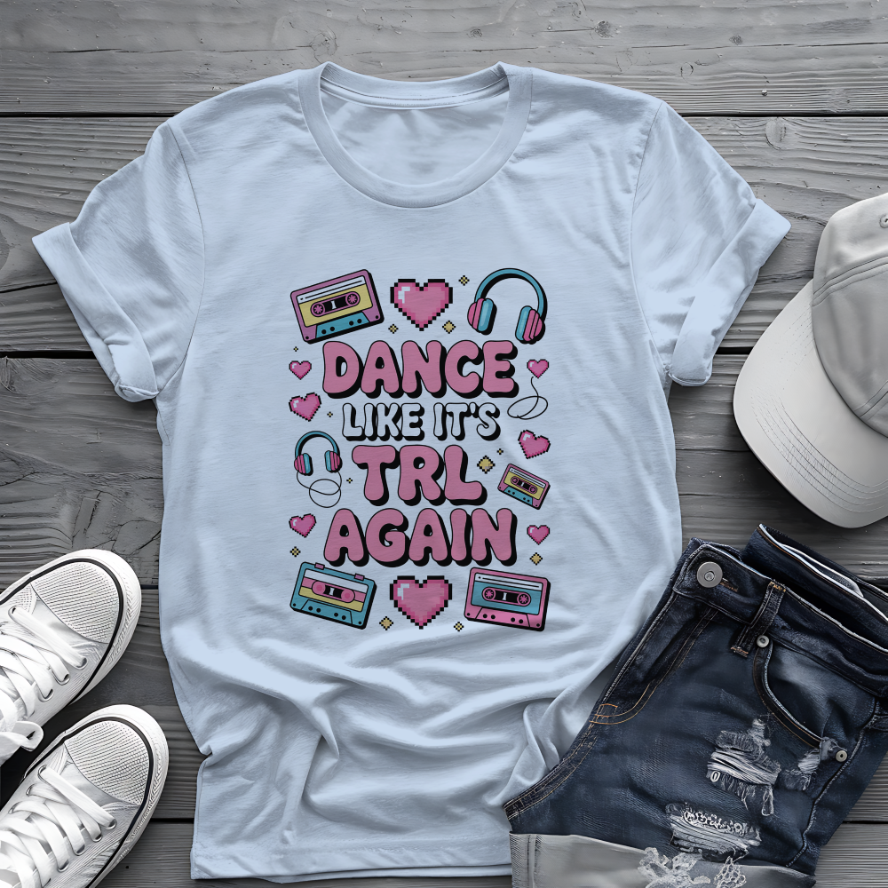 TRL Dance Tee 🕺 90s Music Nostalgia Shirt - Retro Pop