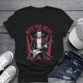 Bite the Beat Dracula Tee 🎸 Goth Rock Vampire Shirt - Spooky Halloween Music Shirt