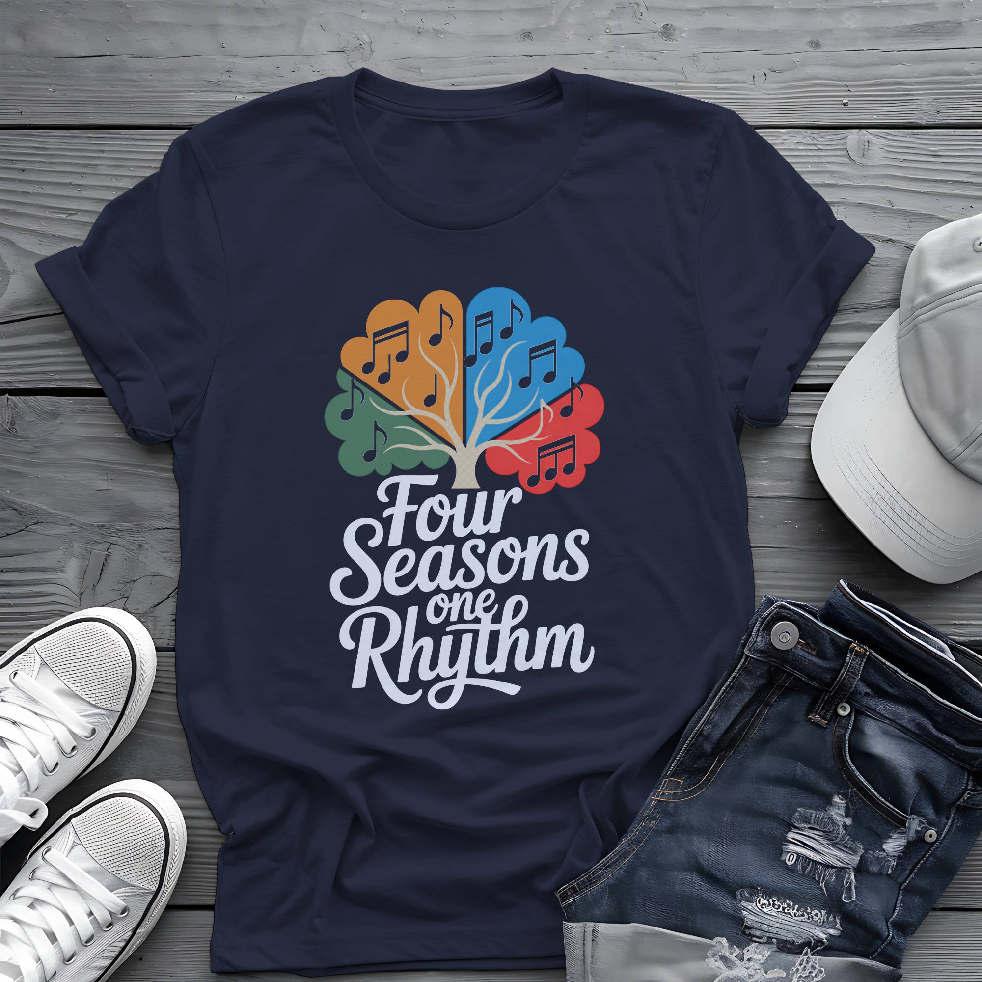Falling Leaves Rising Tunes: Acoustic Autumn Harvest Tee 🍂🍁