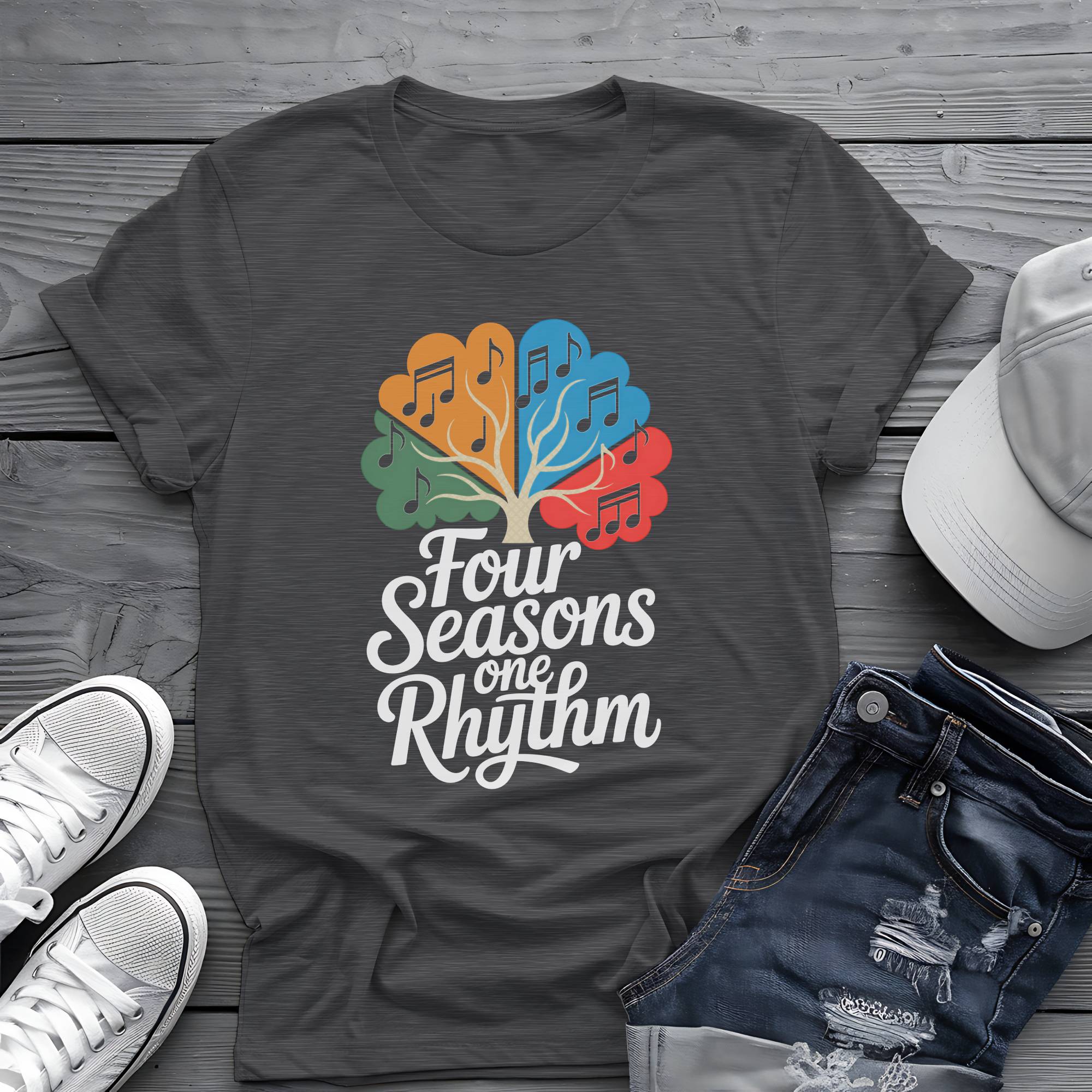 Falling Leaves Rising Tunes: Acoustic Autumn Harvest Tee 🍂🍁