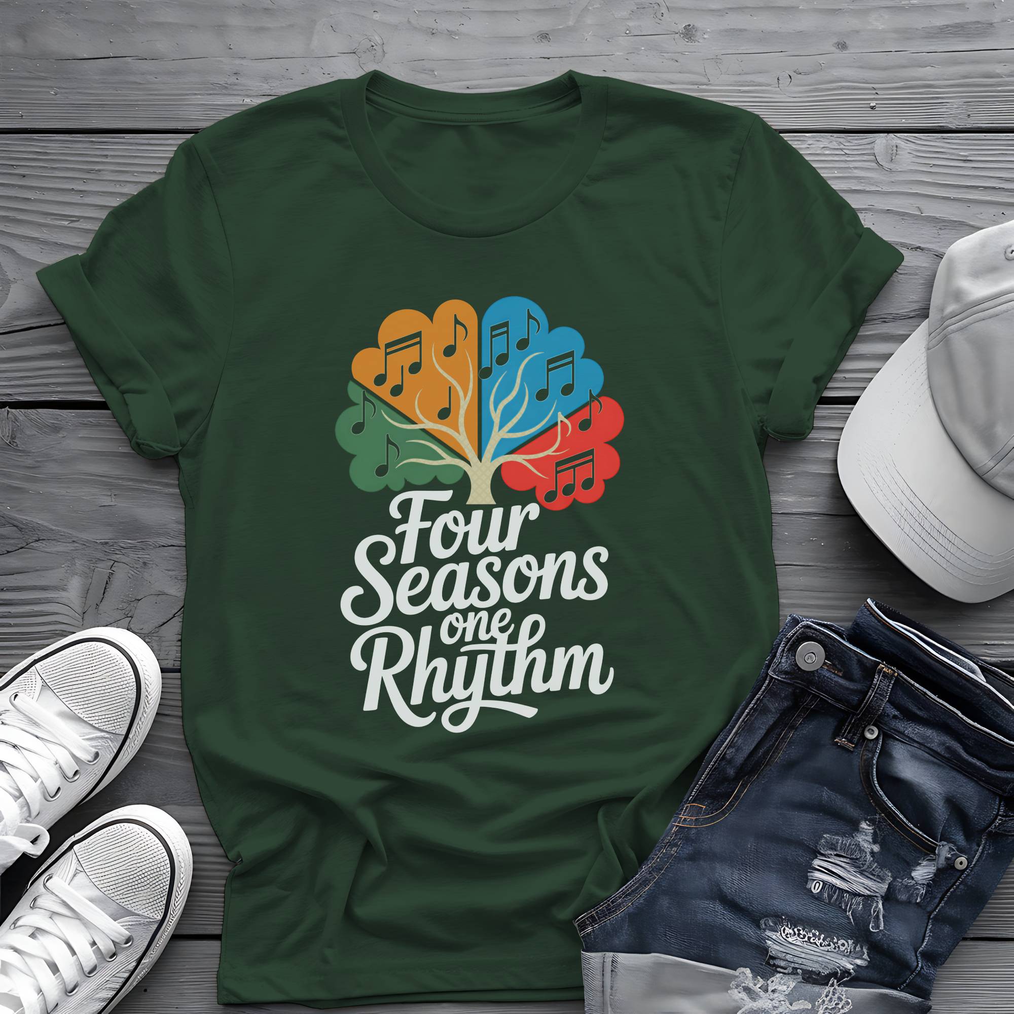 Falling Leaves Rising Tunes: Acoustic Autumn Harvest Tee 🍂🍁