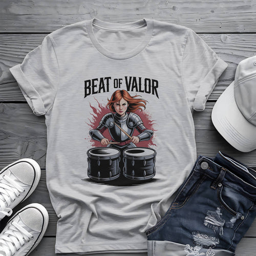 Beat of Valor: Joan of Arc Battle Drummer Graphic Tee 🥁⚔️