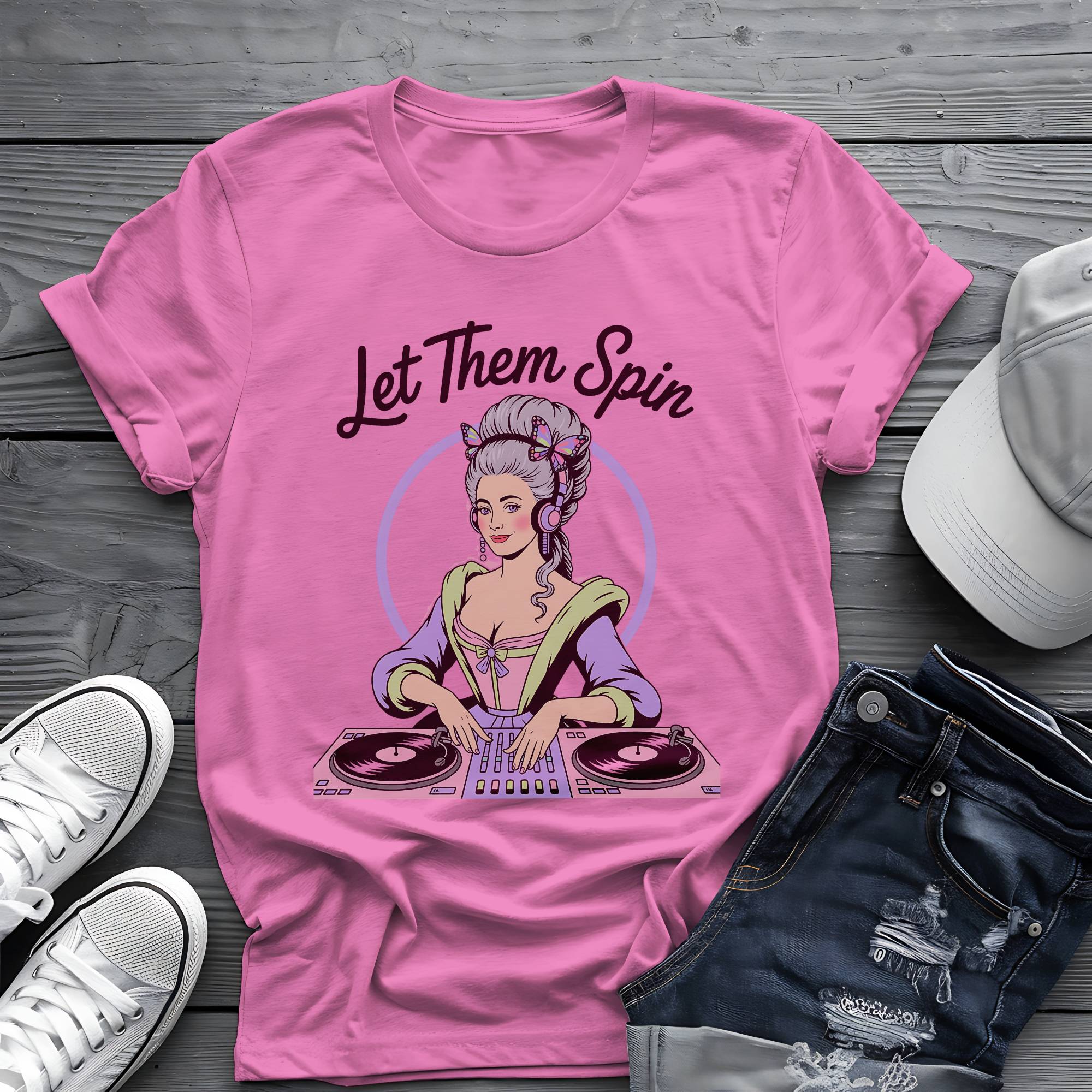 Let Them Spin: Marie Antoinette Royal DJ Graphic Tee 🎧🍰