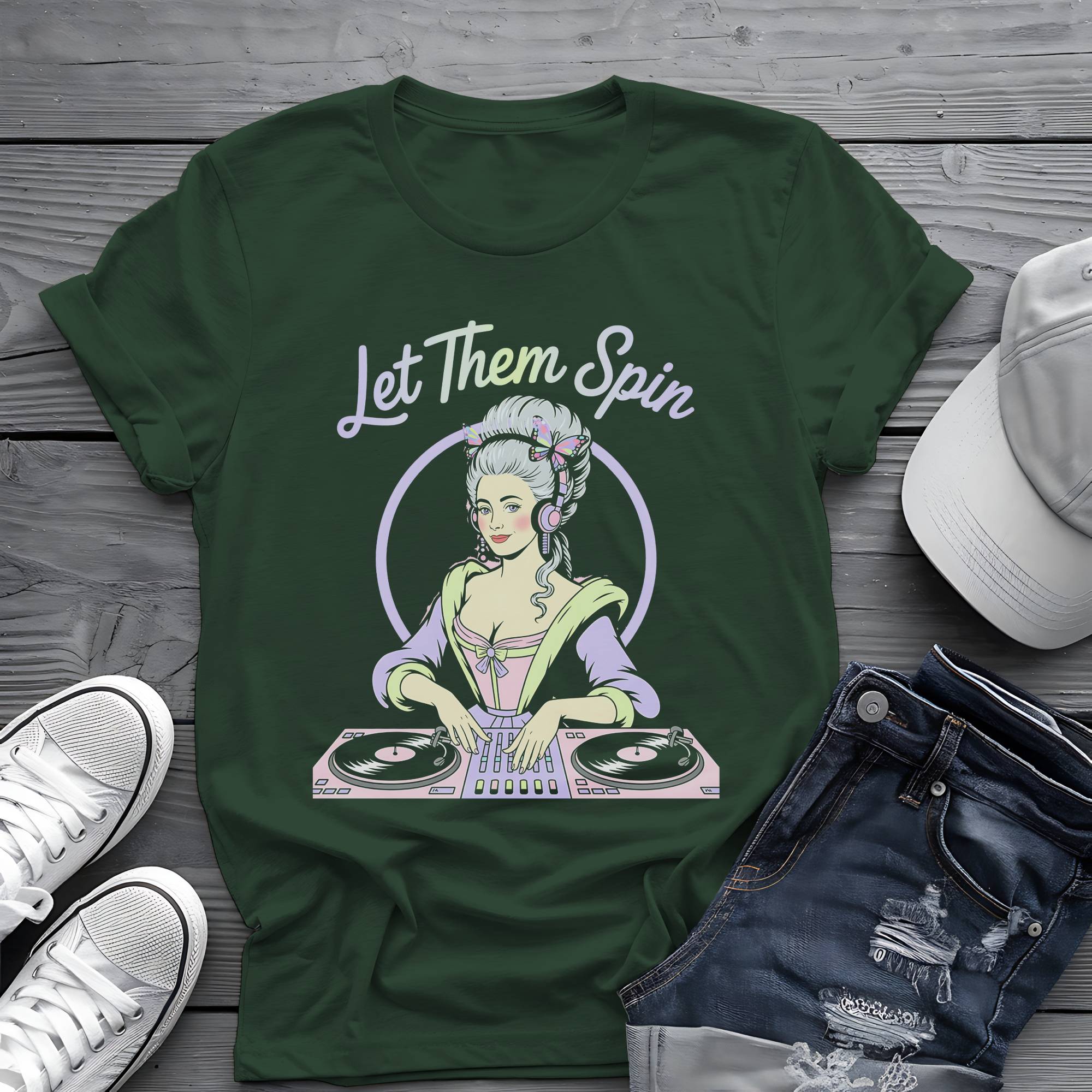 Let Them Spin: Marie Antoinette Royal DJ Graphic Tee 🎧🍰