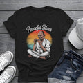 Peaceful Blues: Mahatma Harmonica Zen Retro Sunset Tee 🌅🪗