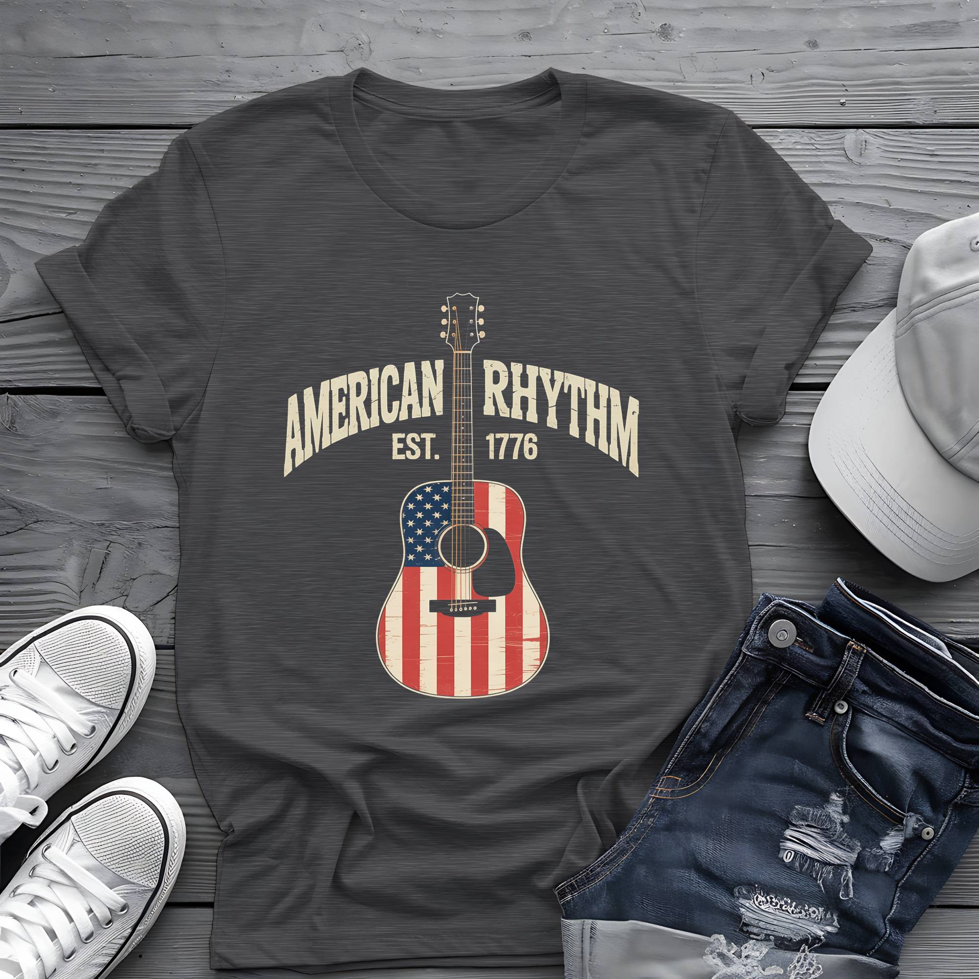 American Rhythm: Heritage Acoustic Patriotic Graphic Tee 🎸🇺🇸