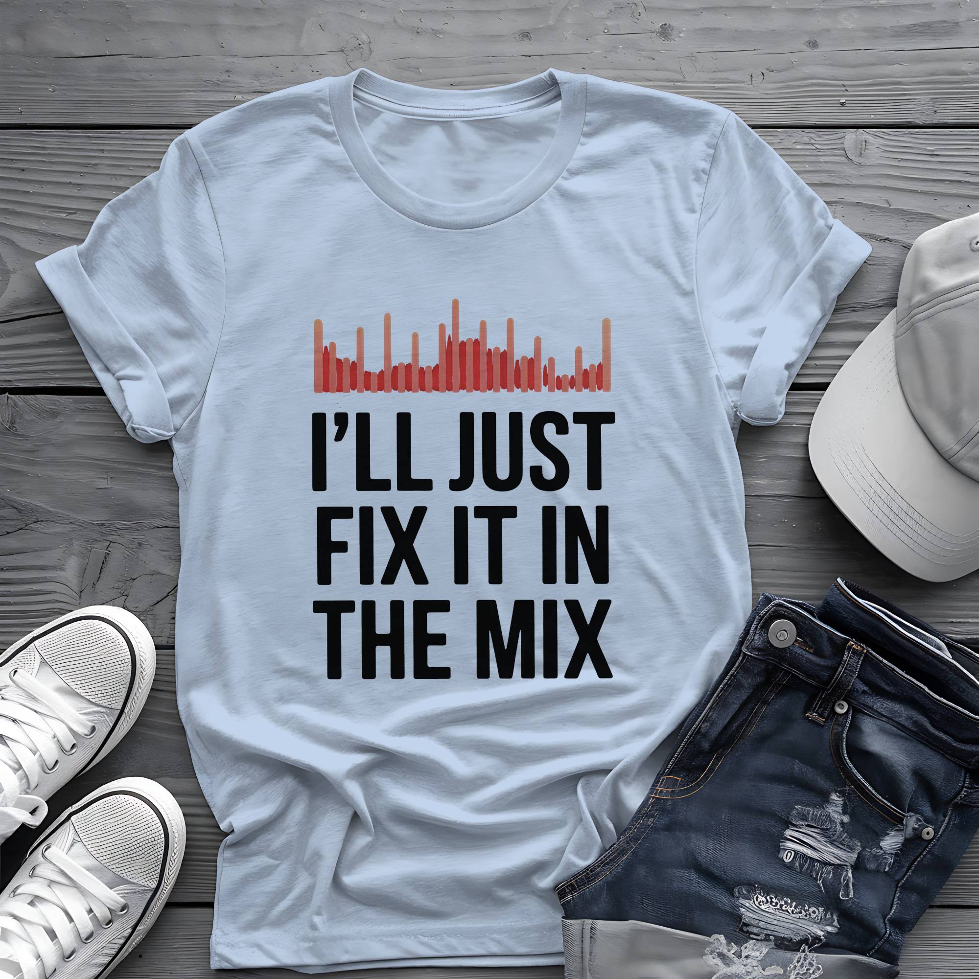Fix It In The Mix: Pro Studio Engineer Sarcasm Graphic Tee 🎚️🔴