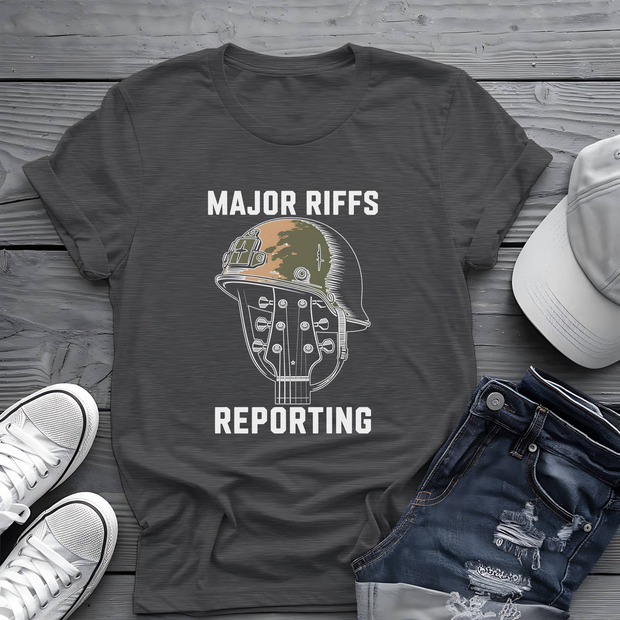 Major Riffs Reporting: Battle-Hardened Guitarist Graphic Tee 🎸🪖
