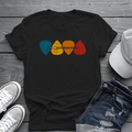 Colorful Guitar Picks Tee 🎸 Minimalist Guitarist Shirt