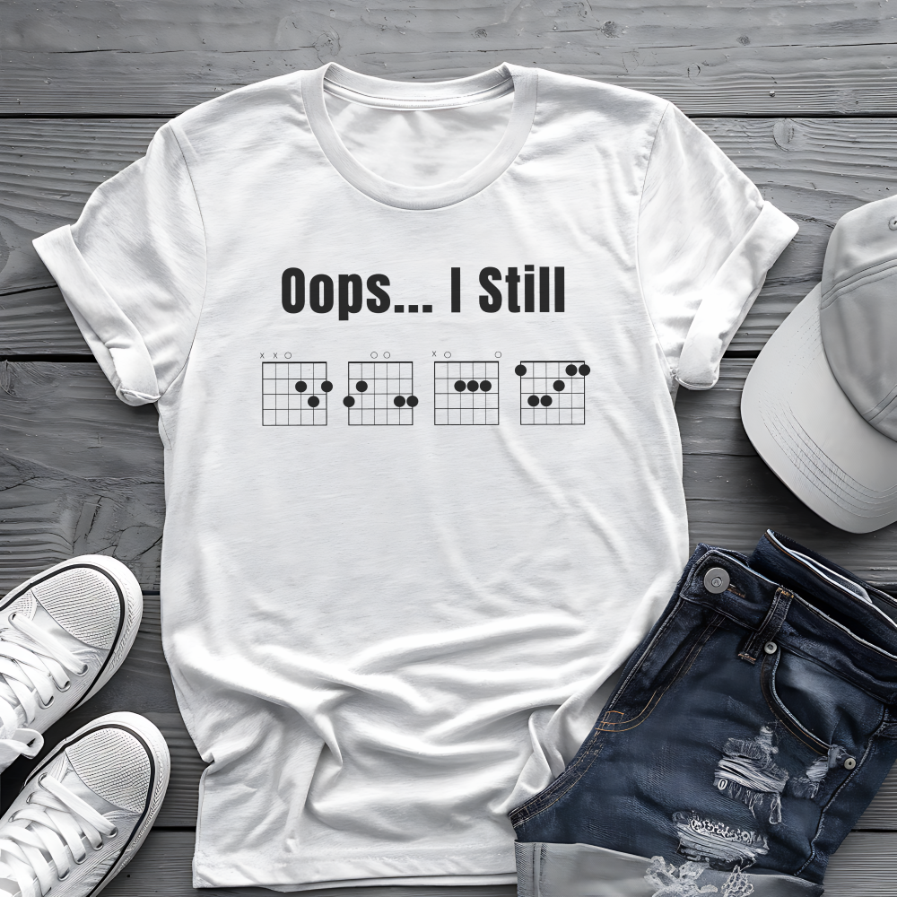 Oops... I Still DGAF Tee 🎸 Funny Chord Tabs Shirt