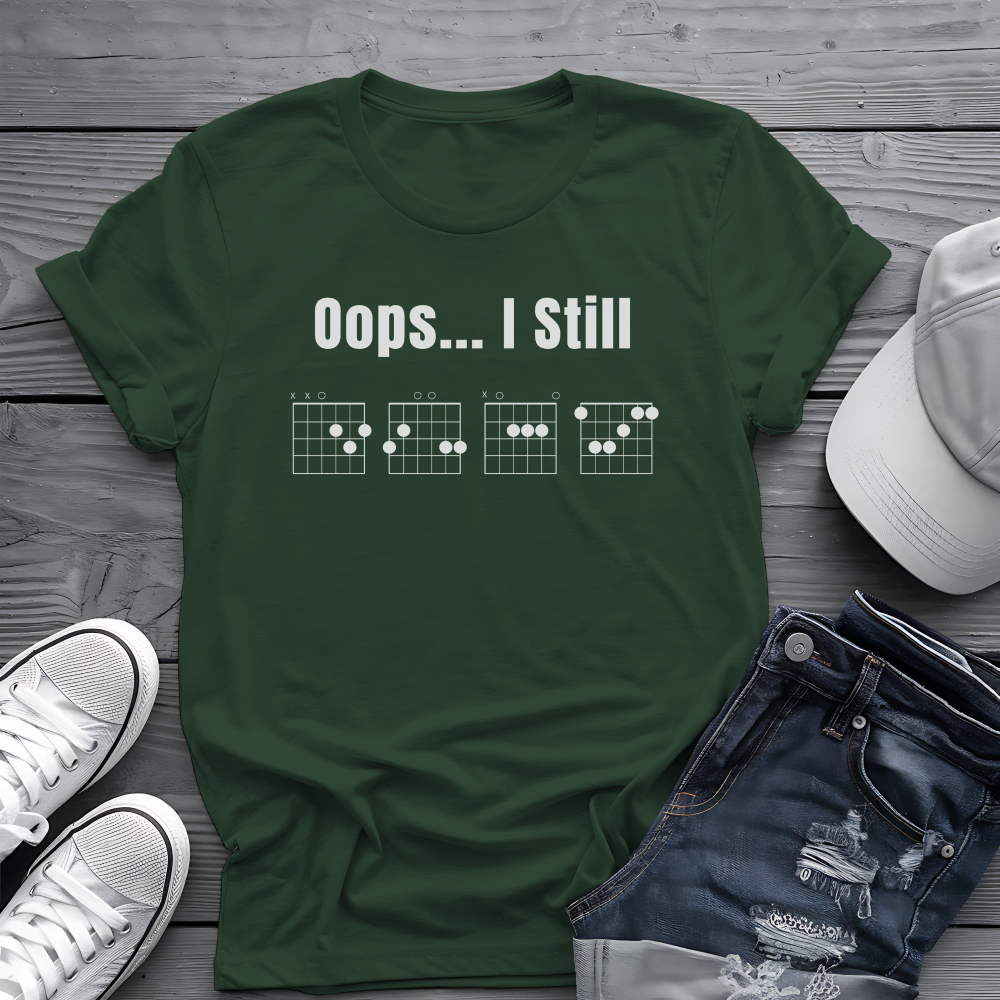 Oops... I Still DGAF Tee 🎸 Funny Chord Tabs Shirt