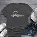 Headphones & Soundwave Tee 🎧 Minimalist Music Shirt