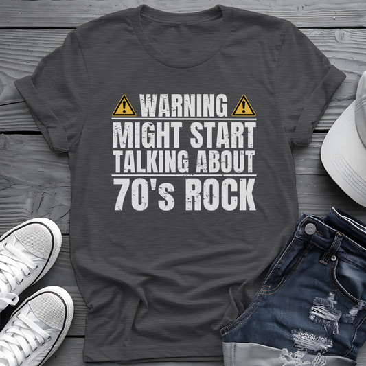 70s Rock Warning Tee ⚠️ Funny Music Lover Shirt