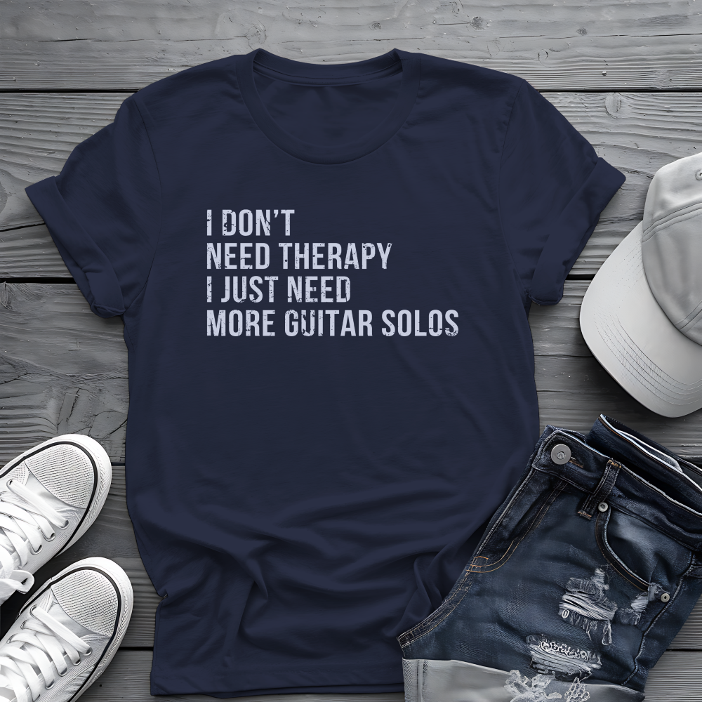 Guitar Solo Therapy Tee 🎸 Funny Sarcastic Guitarist Shirt