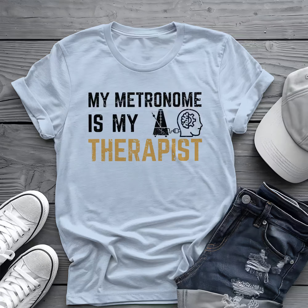 Metronome Therapist Tee 🎶 Funny Musician Shirt - Music Humor