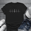 Heartbeat Music Tee 🎶 Minimalist Musician Shirt