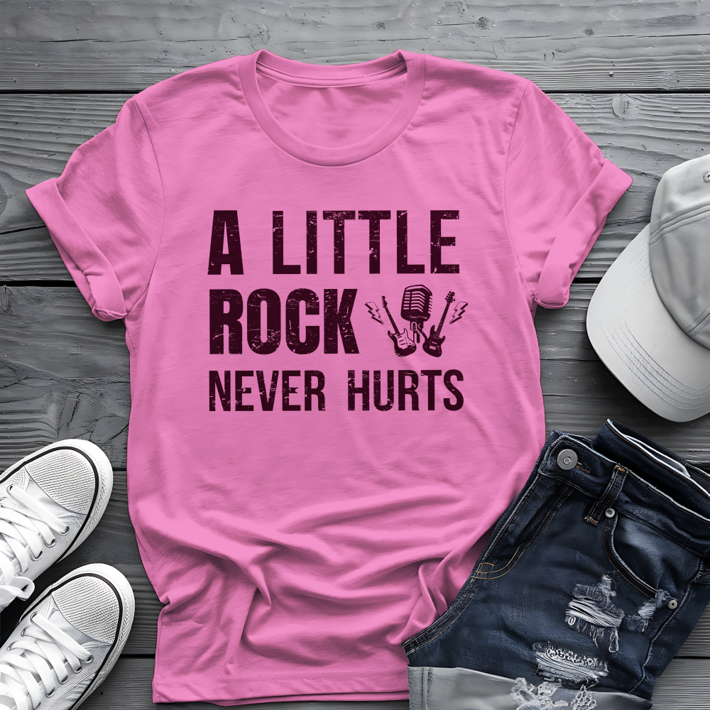 A Little Rock Tee 🎸 Funny Rock Music Shirt
