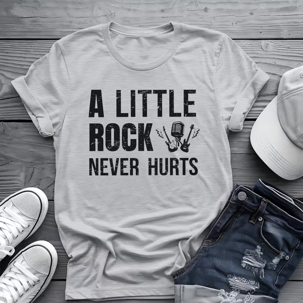 A Little Rock Tee 🎸 Funny Rock Music Shirt