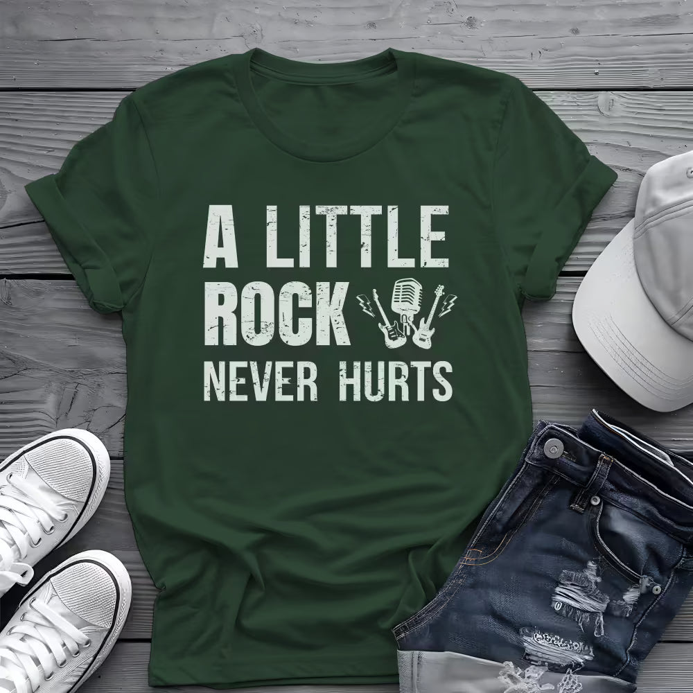 A Little Rock Tee 🎸 Funny Rock Music Shirt