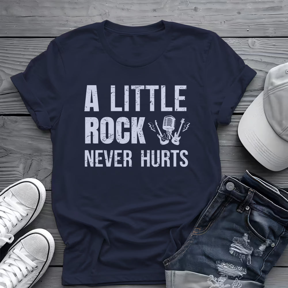 A Little Rock Tee 🎸 Funny Rock Music Shirt