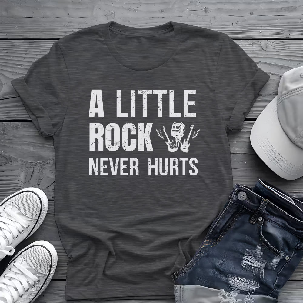 A Little Rock Tee 🎸 Funny Rock Music Shirt